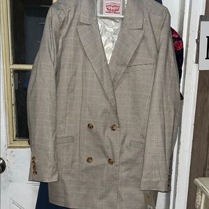 NWT Levi's Classic Checkered Blazer